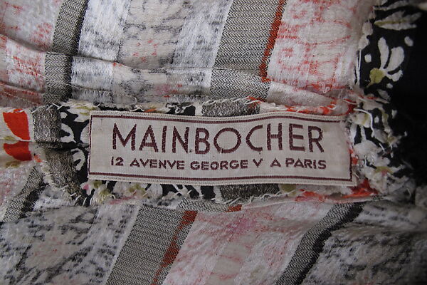 Evening dress, Mainbocher (French and American, founded 1930), silk, wool, French