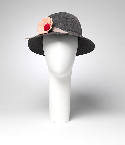 Hat, Mary Quant (British, London 1936–2023 Surrey), wool, British 