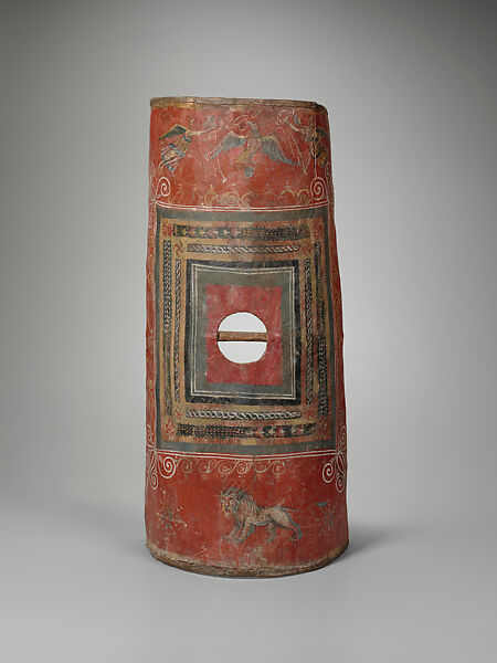 Shield (Scutum), Painted wood and rawhide 