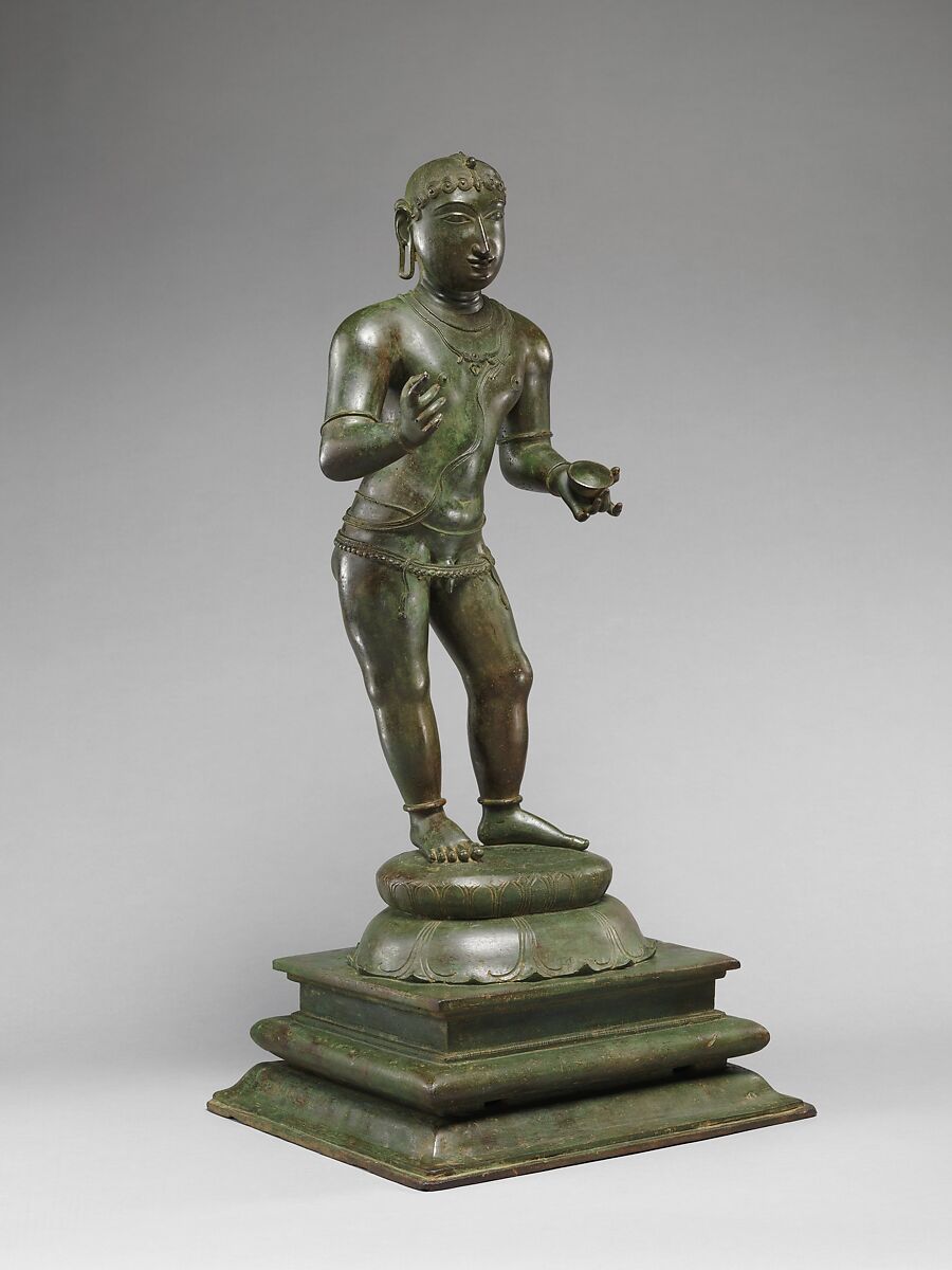 Child Saint Sambandar, Copper alloy, India, Tamil Nadu