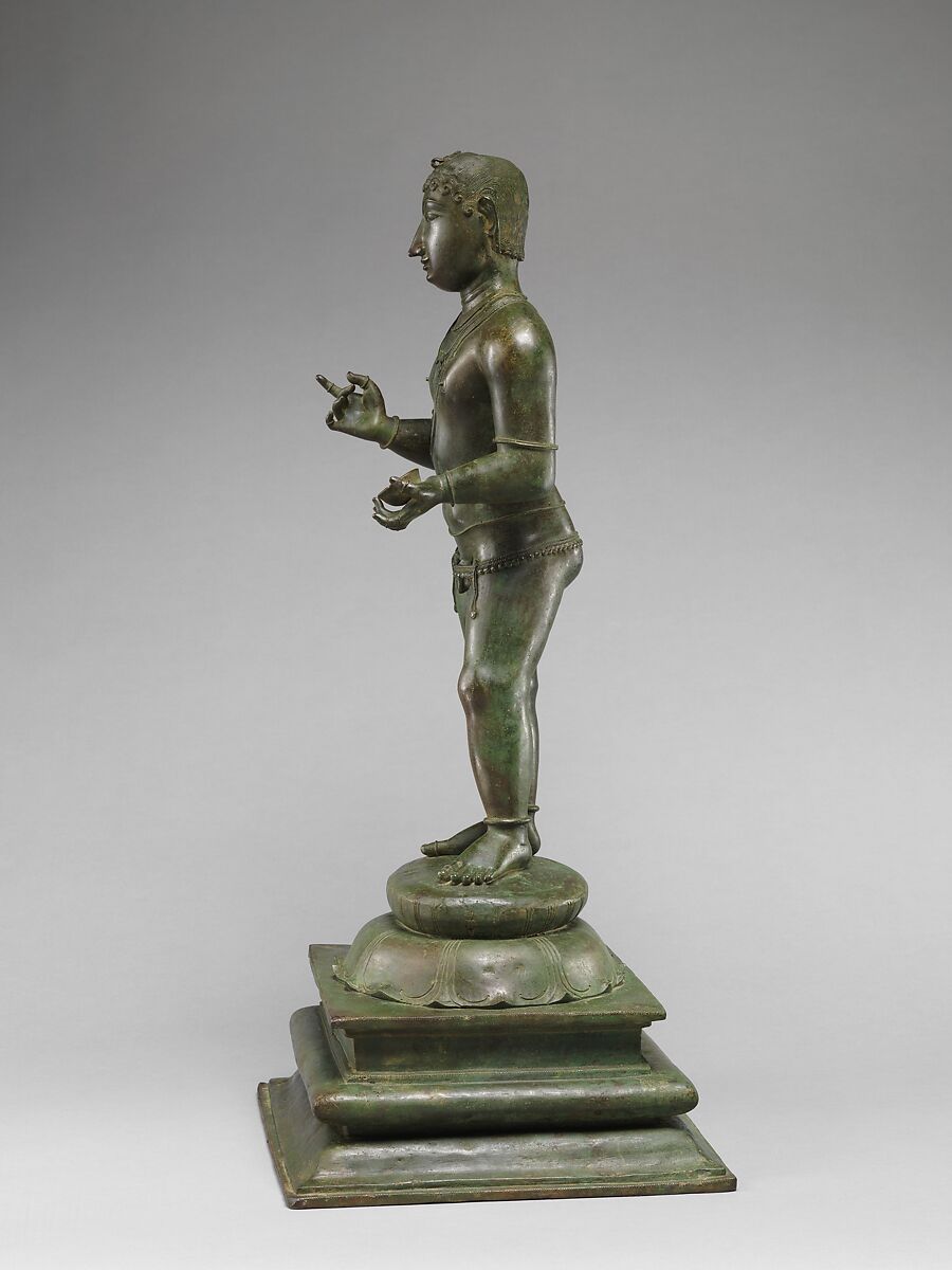 Child Saint Sambandar, Copper alloy, India, Tamil Nadu