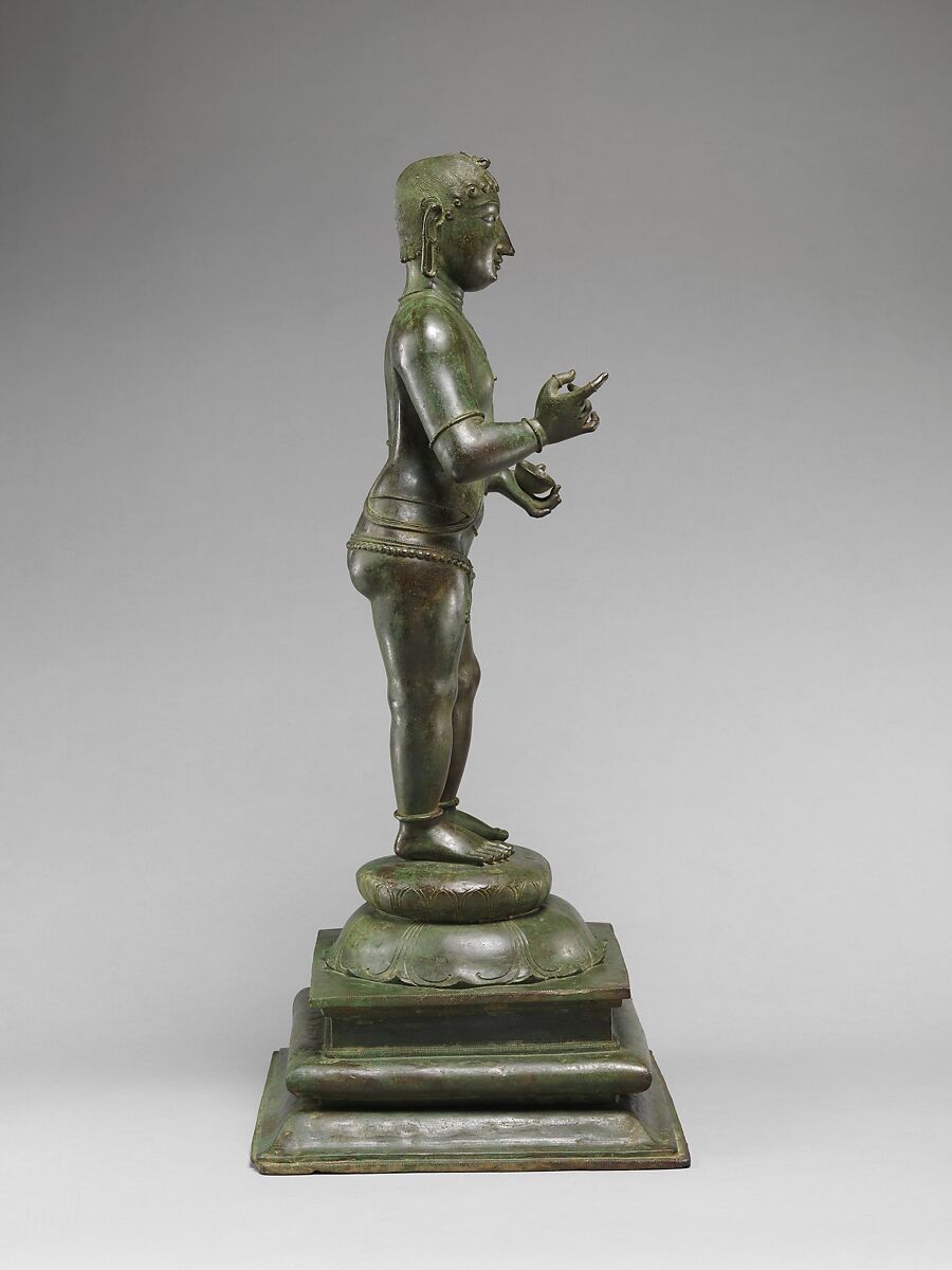 Child Saint Sambandar, Copper alloy, India, Tamil Nadu