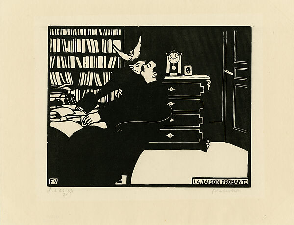 The Cogent Reason, Intimacies IV (La Raison Probante, Intimités IV), Félix Vallotton (Swiss, Lausanne 1865–1925 Paris), Woodcut, block 