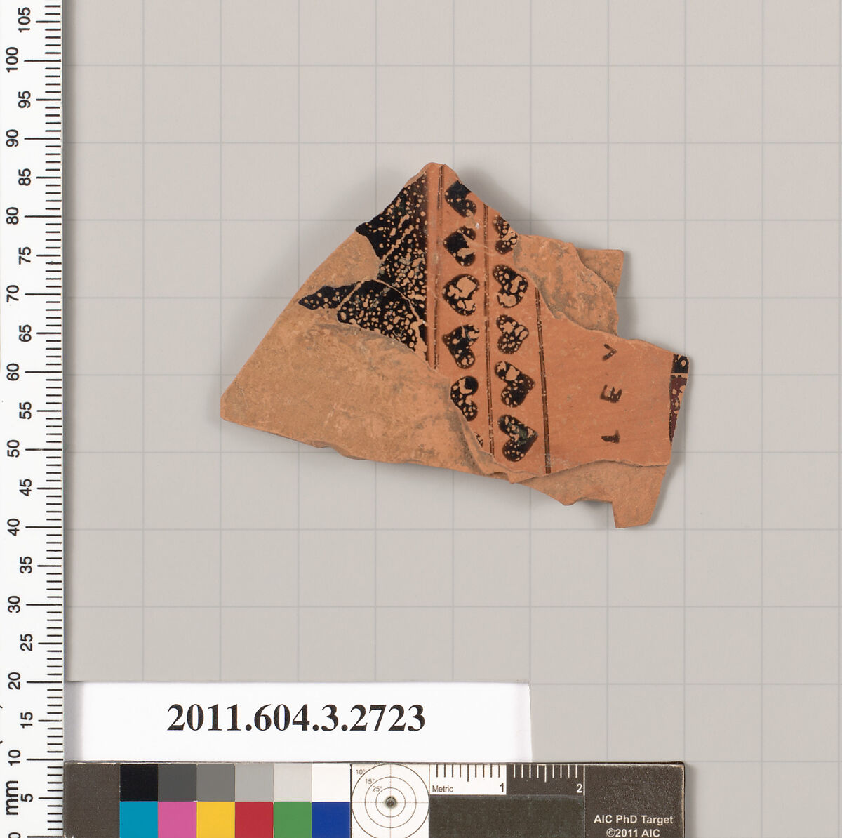 Terracotta fragment of an oinochoe (jug), Terracotta, Greek, Attic 