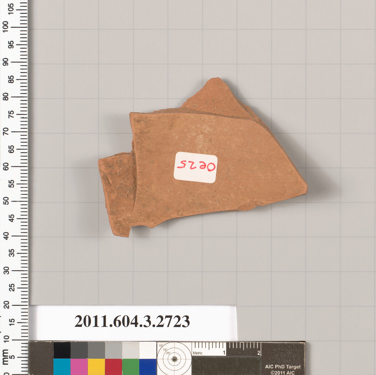 Terracotta fragment of an oinochoe (jug), Terracotta, Greek, Attic