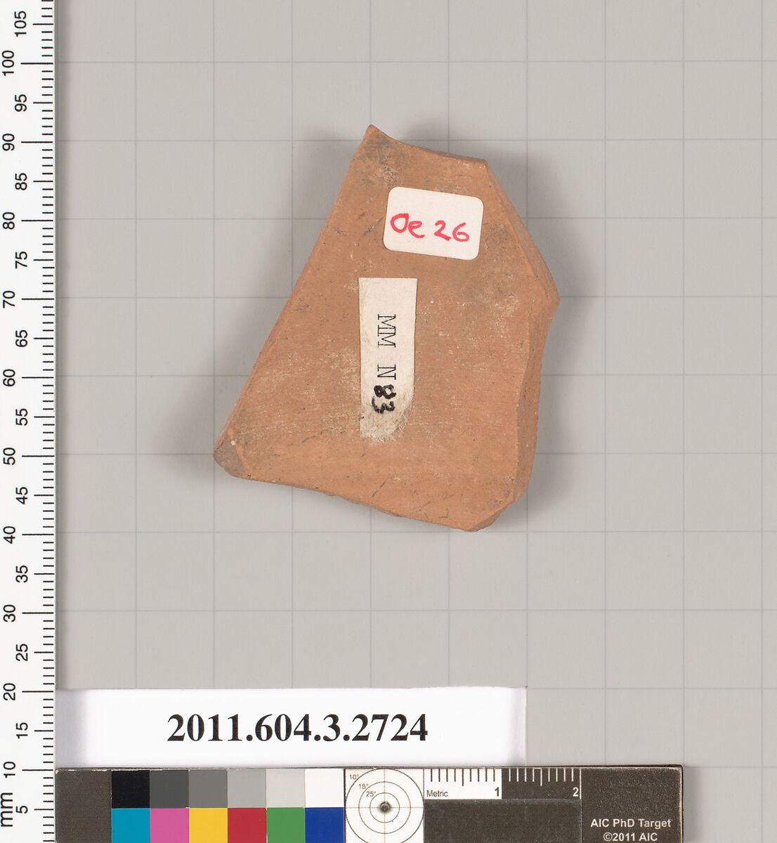 Terracotta fragment of an oinochoe (jug), Terracotta, Greek, Attic