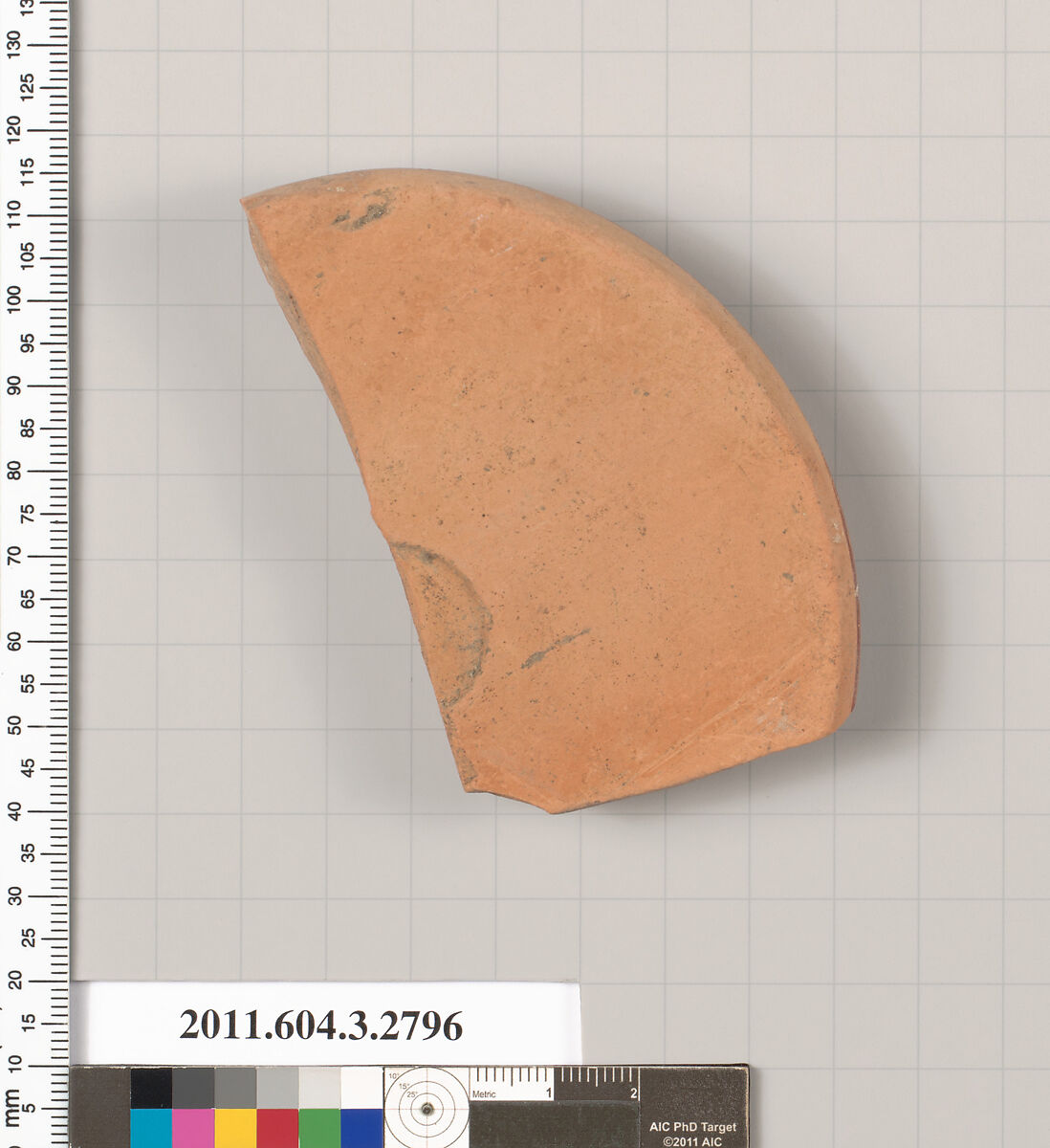 Terracotta fragment of an oinochoe (jug), Terracotta, Greek, Attic