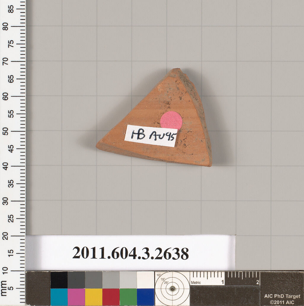Terracotta fragment of a neck-amphora, Terracotta, Greek, Attic