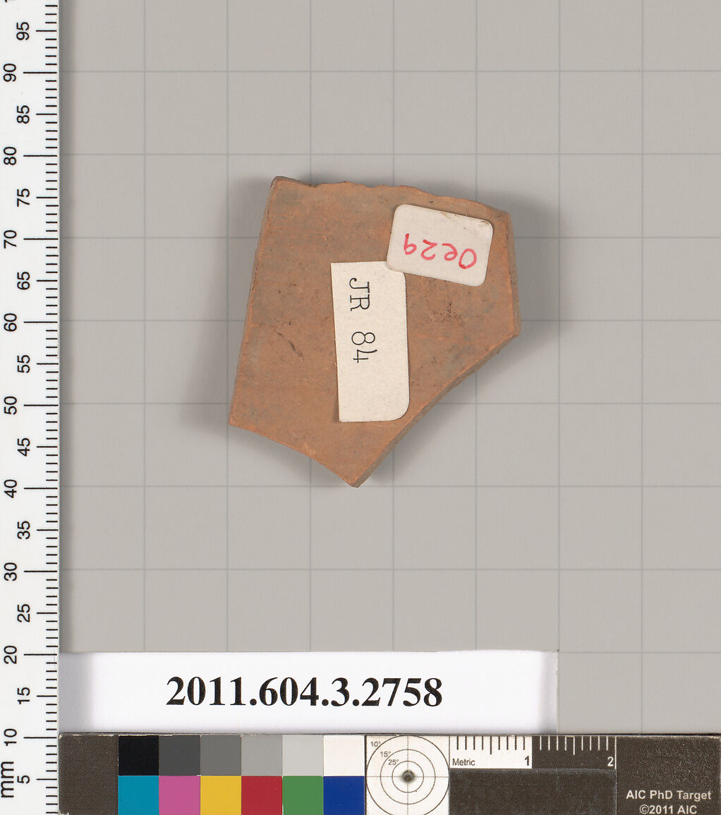 Terracotta fragment of an oinochoe (jug), Terracotta, Greek, Attic