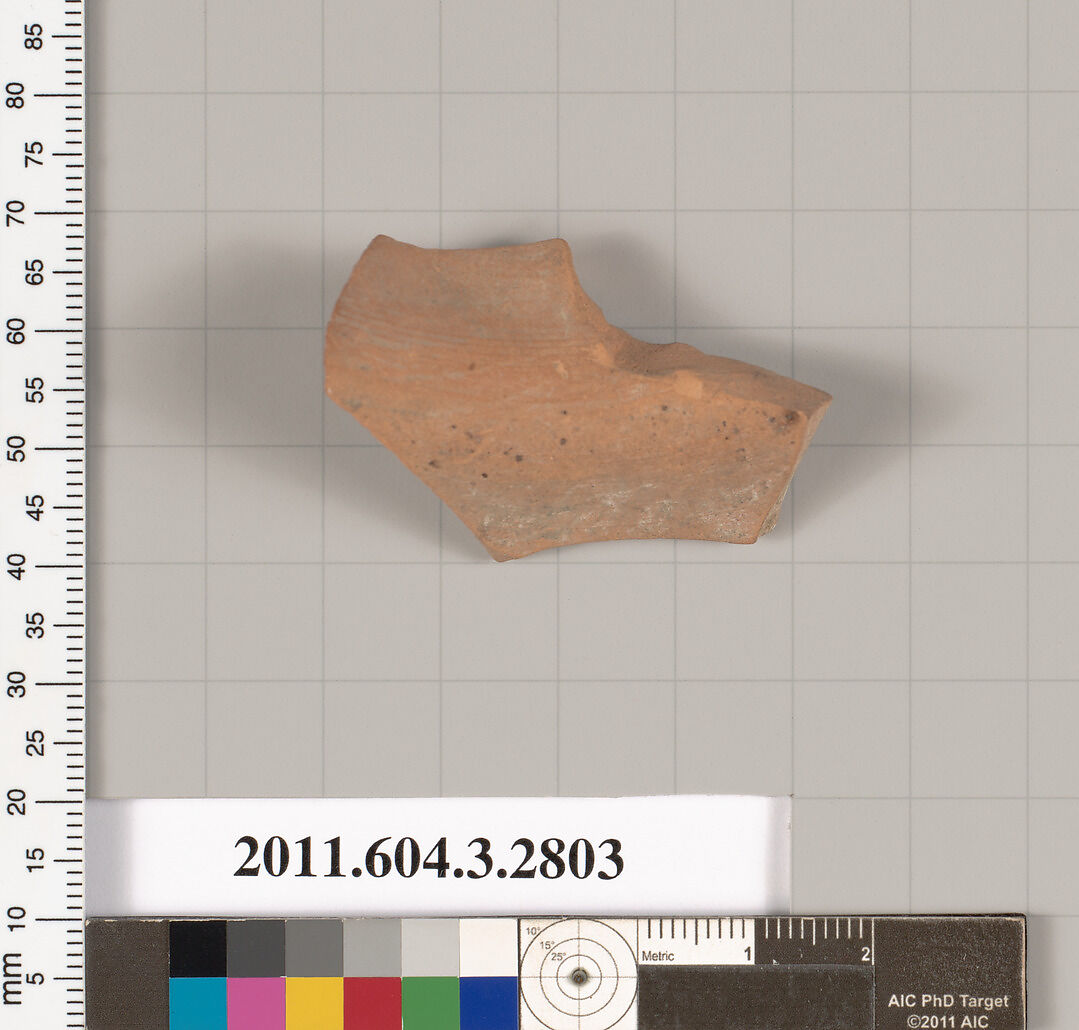 Terracotta fragment of an oinochoe (jug), Terracotta, Greek, Attic