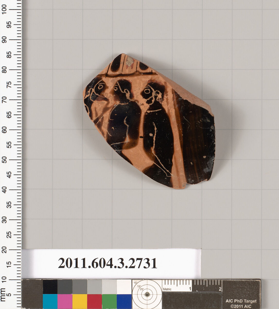Terracotta fragment of a trefoil oinochoe (jug), Attributed to the Burgon Group [DvB], Terracotta, Greek, Attic 