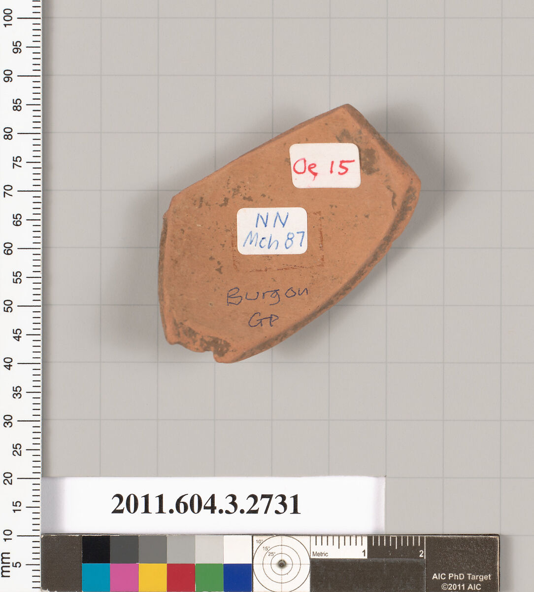 Terracotta fragment of a trefoil oinochoe (jug), Attributed to the Burgon Group [DvB], Terracotta, Greek, Attic