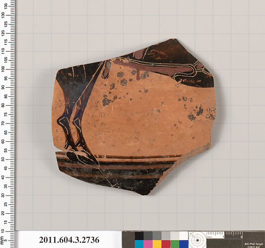 Terracotta fragment of a trefoil olpe (jug)