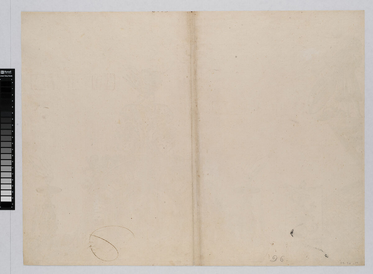 The Pinnacle of the Right Portal; and a Trumpeter and Standard from the Central Portal, from the Arch of Honor, proof, dated 1515, printed 1517-18, Albrecht Dürer (German, Nuremberg 1471–1528 Nuremberg), Woodcut