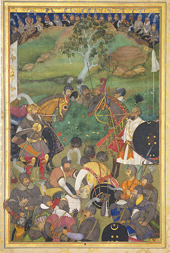The Death of Khan Jahan Lodi: Page from the Windsor Padshahnama