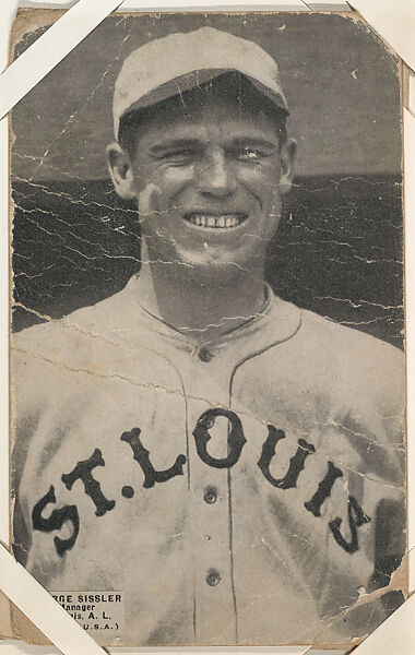 George Sissler from Baseball Exhibits series (W461), Exhibit Supply Company, Commercial photolithograph 