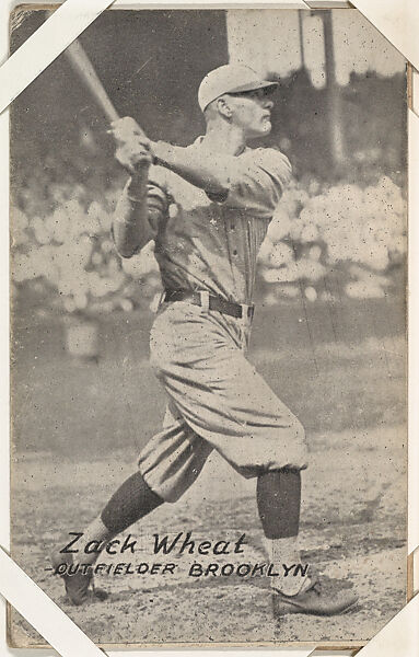 Zach Wheat from Baseball Exhibits series (W461), Exhibit Supply Company, Commercial photolithograph 