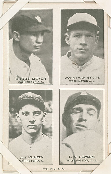 Washington A. L. from Four-On-One Baseball Exhibits series (W463), Exhibit Supply Company, Commercial photolithograph 