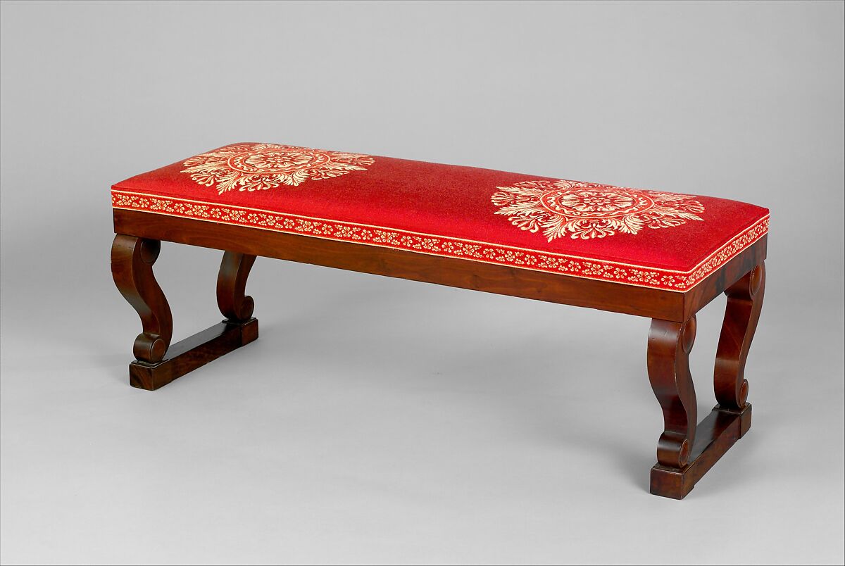Couch, Attributed to the Workshop of Duncan Phyfe (American (born Scotland), near Lock Fannich, Ross-Shire, Scotland 1768/1770–1854 New York), Mahogany, mahogany veneer, pine, ash, modern upholstery, American