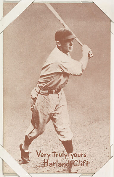 Harland Clift from Salutations Baseball Exhibits series (W462), Exhibit Supply Company, Commercial color photolithograph 