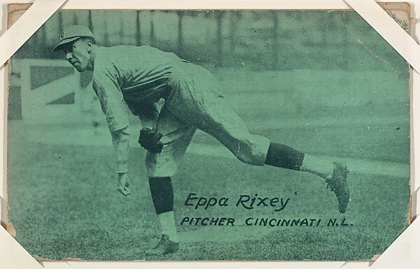 Eppa Rixey from Baseball Exhibits series (W461), Exhibit Supply Company, Commercial color photolithograph 