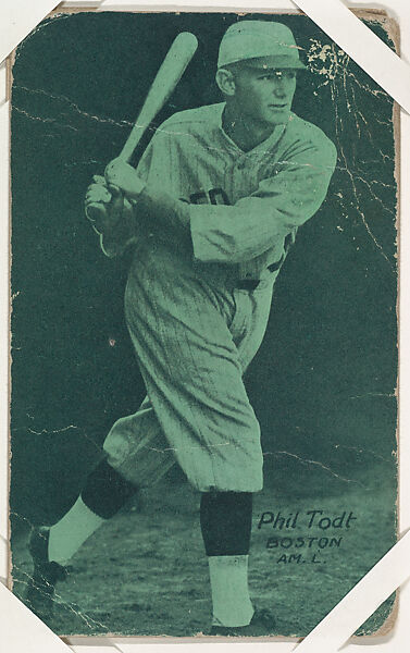 Phil Todt from Baseball Exhibits series (W461), Exhibit Supply Company, Commercial color photolithograph 