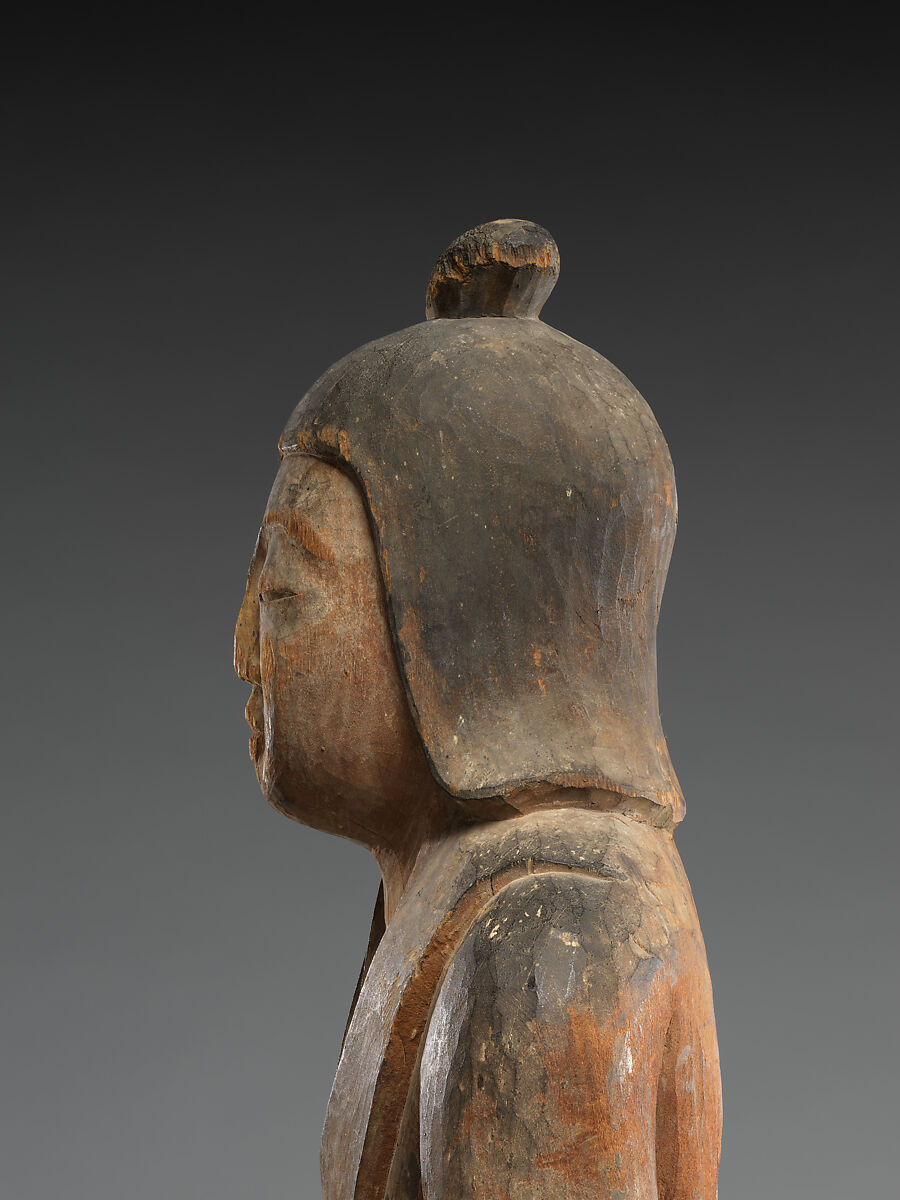 Female Shinto Deity, Japanese bigleaf magnolia with traces of color, Japan