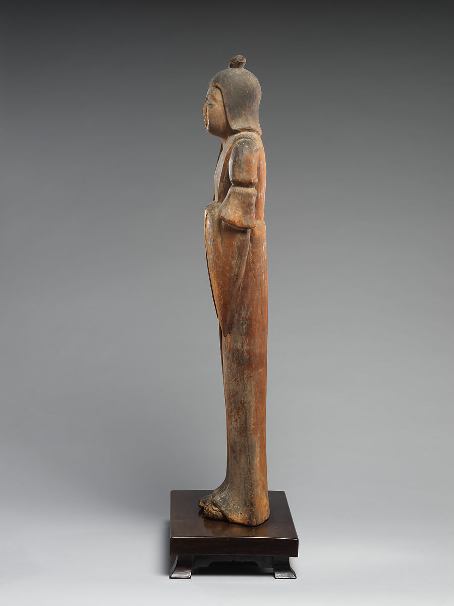 Female Shinto Deity, Japanese bigleaf magnolia with traces of color, Japan