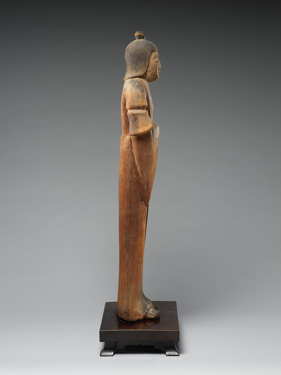 Female Shinto Deity, Japanese bigleaf magnolia with traces of color, Japan