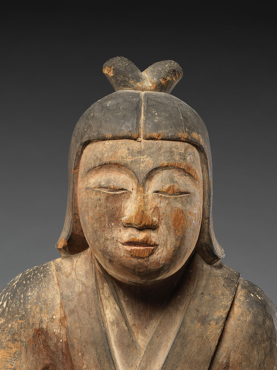 Female Shinto Deity, Japanese bigleaf magnolia with traces of color, Japan