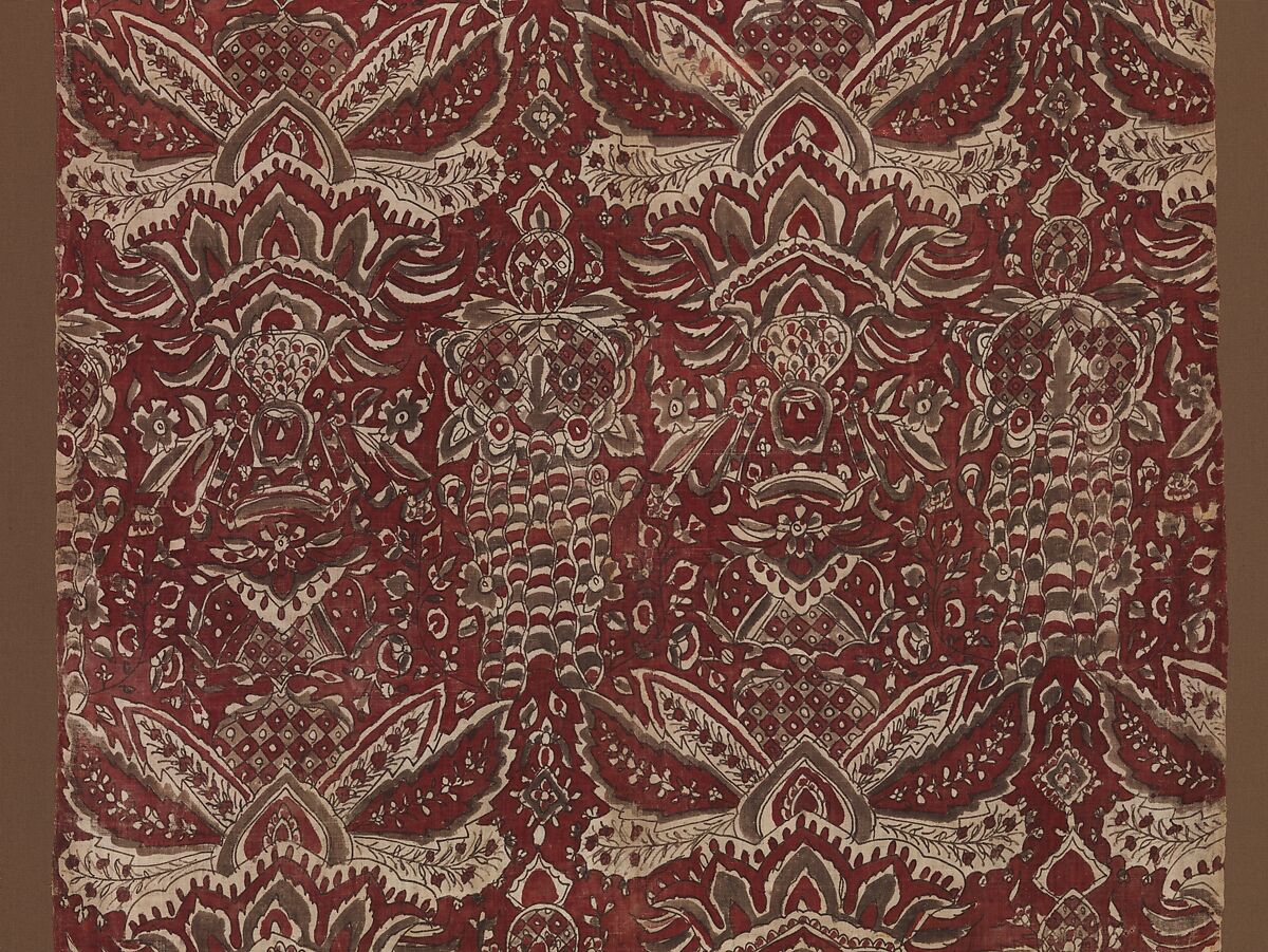 Long Cloth, Cotton (painted mordant, dyed), India (Coromandel Coast), for Indonesian market