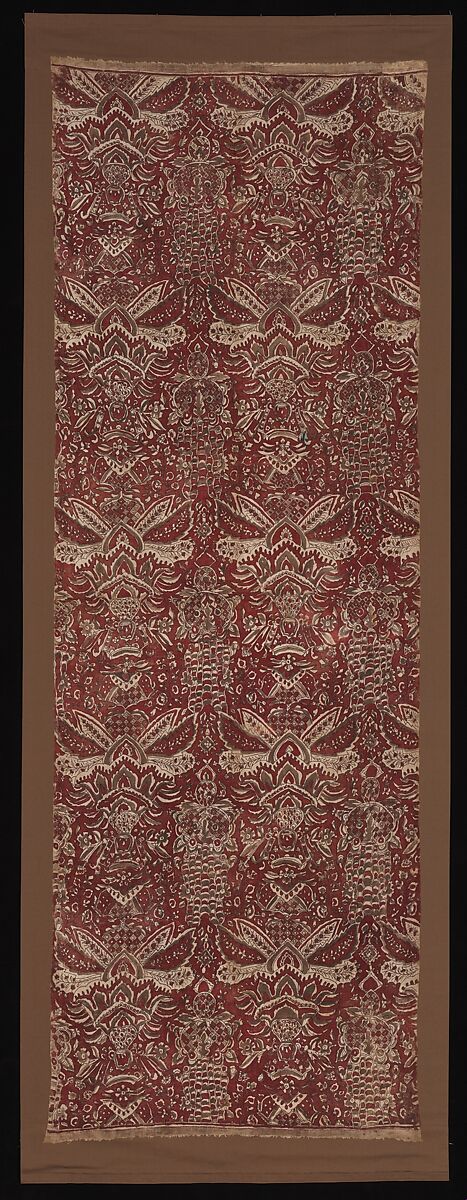 Long Cloth, Cotton (painted mordant, dyed), India (Coromandel Coast), for Indonesian market 