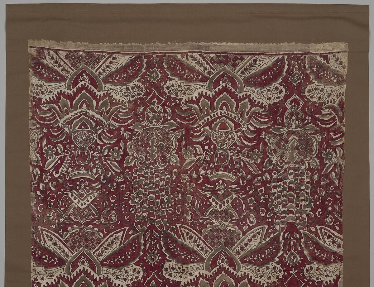 Long Cloth, Cotton (painted mordant, dyed), India (Coromandel Coast), for Indonesian market