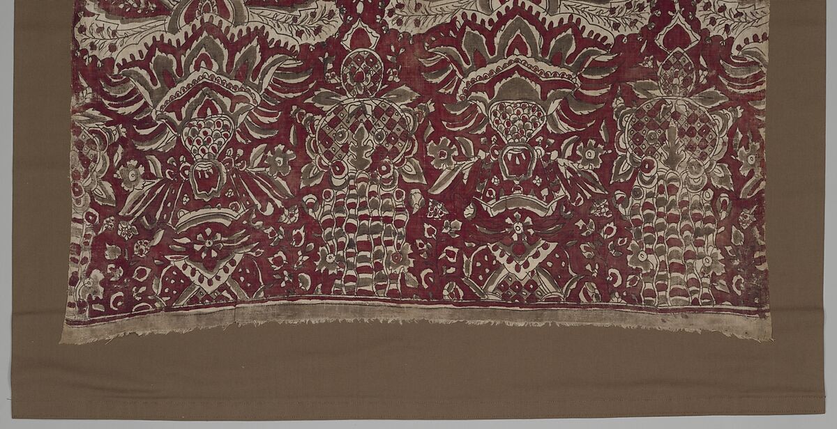 Long Cloth, Cotton (painted mordant, dyed), India (Coromandel Coast), for Indonesian market