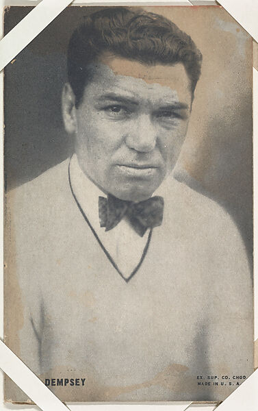 Jack Dempsey from Boxers Exhibits series (W467), Exhibit Supply Company, Commercial photolithograph 