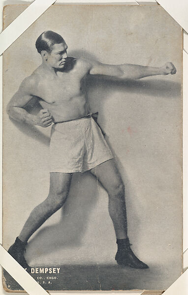 Jack Dempsey from Boxers Exhibits series (W467), Exhibit Supply Company, Commercial photolithograph 