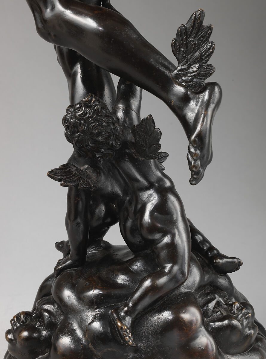 Mercury and Cupid, Francesco Fanelli (Italian, born Florence 1577, active Genoa (1605–30) and England (1632–39)), Bronze, British, London