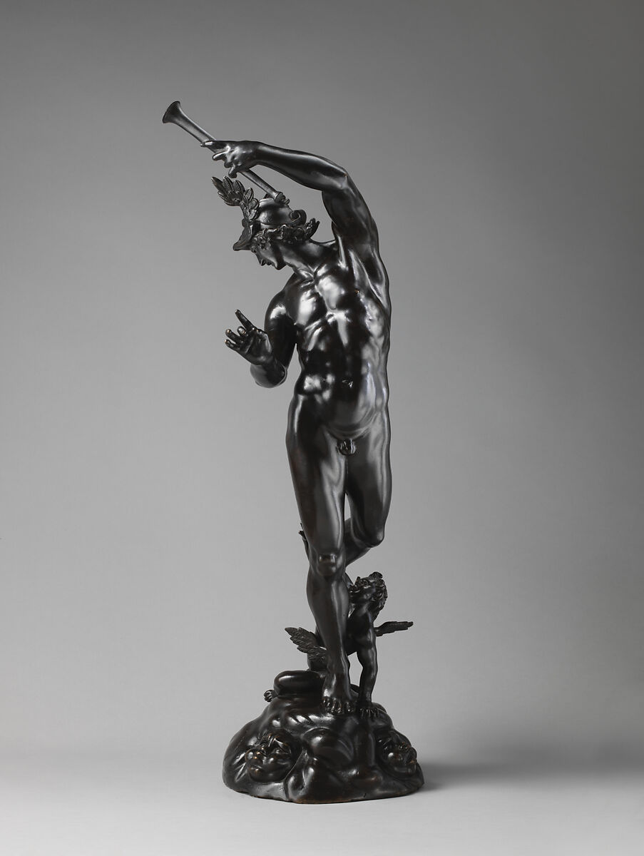 Mercury and Cupid, Francesco Fanelli (Italian, born Florence 1577, active Genoa (1605–30) and England (1632–39)), Bronze, British, London
