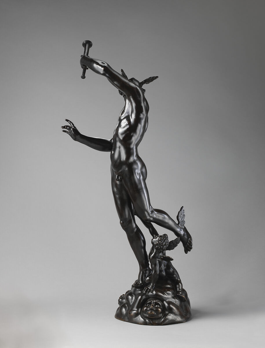 Mercury and Cupid, Francesco Fanelli (Italian, born Florence 1577, active Genoa (1605–30) and England (1632–39)), Bronze, British, London