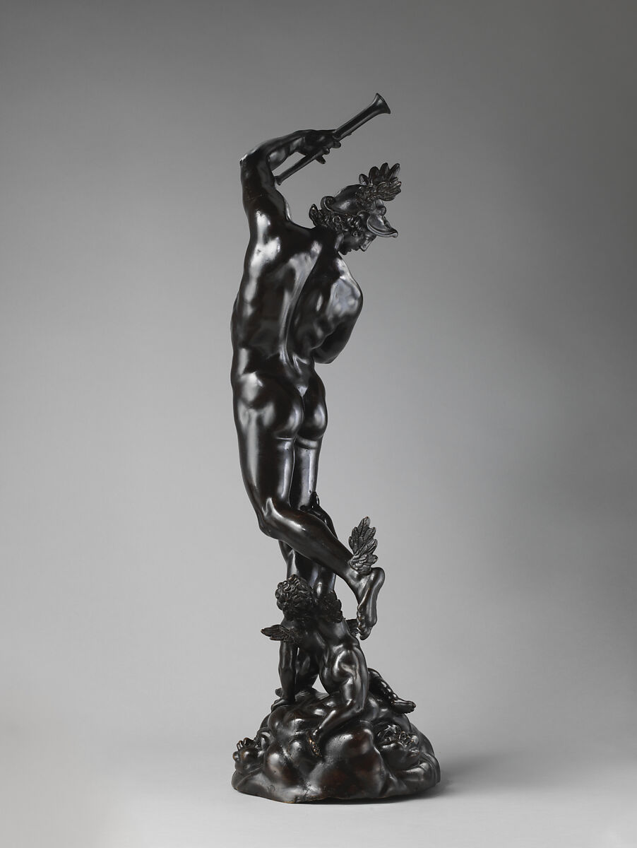 Mercury and Cupid, Francesco Fanelli (Italian, born Florence 1577, active Genoa (1605–30) and England (1632–39)), Bronze, British, London
