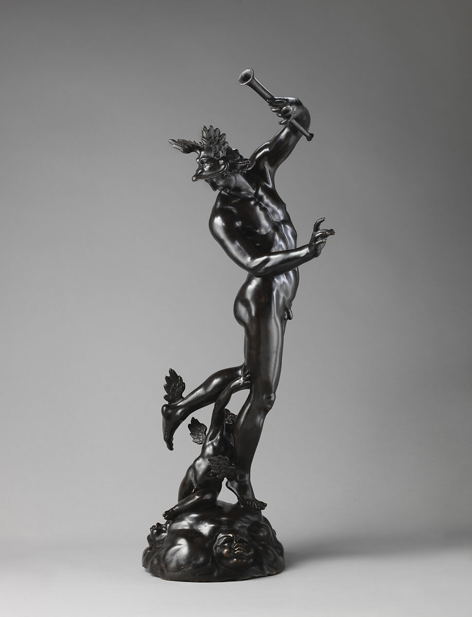 Mercury and Cupid, Francesco Fanelli (Italian, born Florence 1577, active Genoa (1605–30) and England (1632–39)), Bronze, British, London 