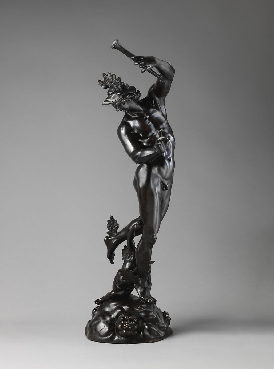 Mercury and Cupid, Francesco Fanelli (Italian, born Florence 1577, active Genoa (1605–30) and England (1632–39)), Bronze, British, London