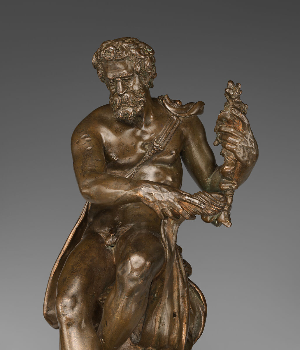 Hercules Overcoming Nereus On His Way to the Garden of the Hesperides, Attributed to Adriaen de Vries (Netherlandish, The Hague ca. 1545–1626 Prague), Bronze, Netherlandish, probably Prague