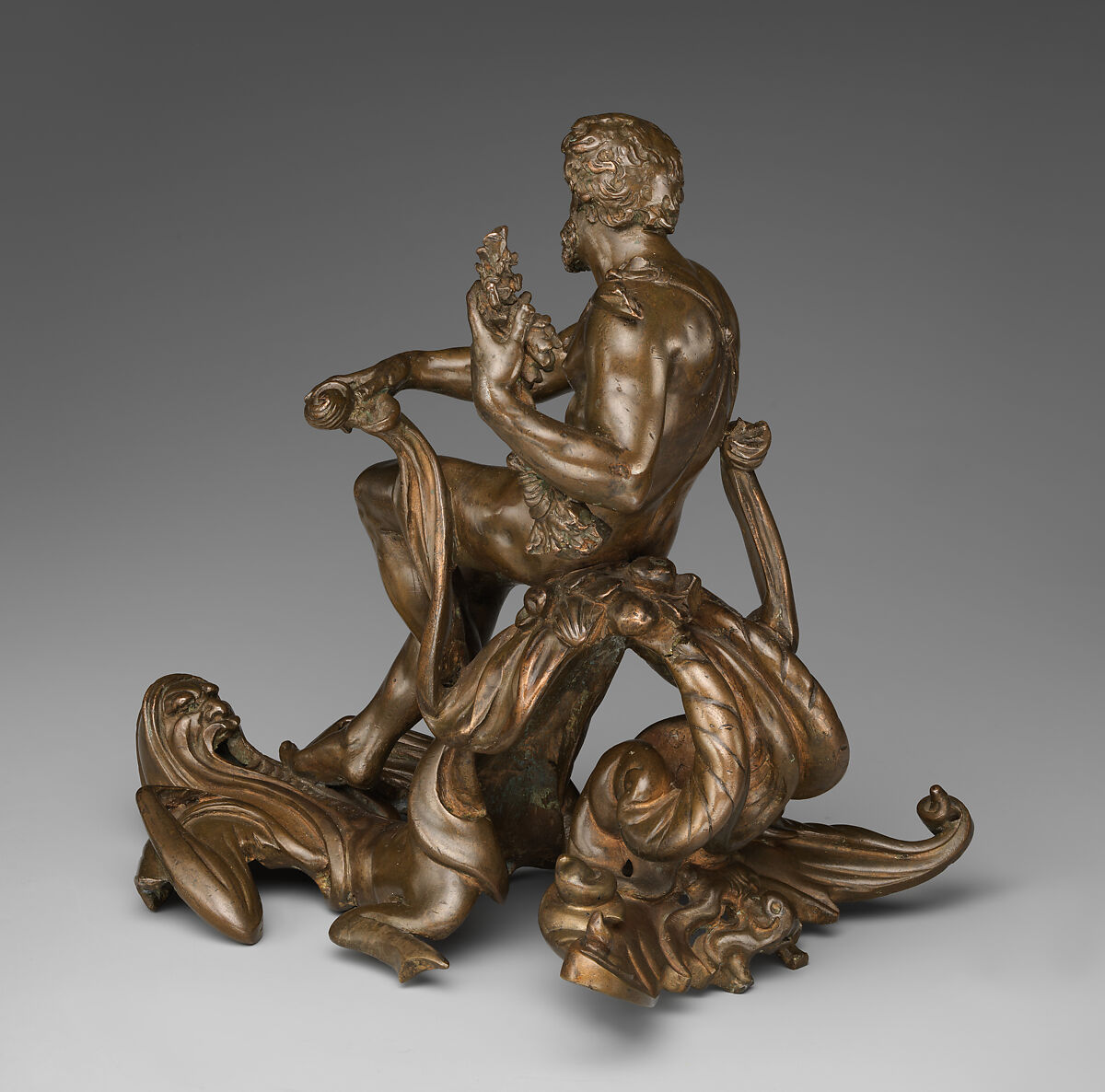 Hercules Overcoming Nereus On His Way to the Garden of the Hesperides, Attributed to Adriaen de Vries (Netherlandish, The Hague ca. 1545–1626 Prague), Bronze, Netherlandish, probably Prague