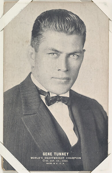 Gene Tunney from Boxers Exhibits series (W467), Exhibit Supply Company, Commercial photolithograph 