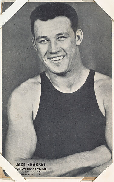 Jack Sharkey from Boxers Exhibits series (W467), Exhibit Supply Company, Commercial photolithograph 