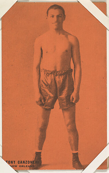 Tony Canzoneri from Boxers Exhibits series (W467), Exhibit Supply Company, Commercial color photolithograph 