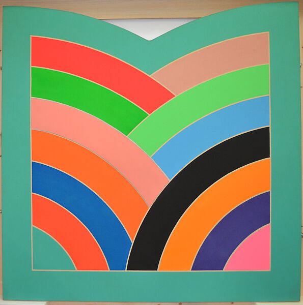 Untitled (Kufa Gate Shape), Frank Stella (American, born Malden, Massachusetts, 1936), Acrylic on canvas 