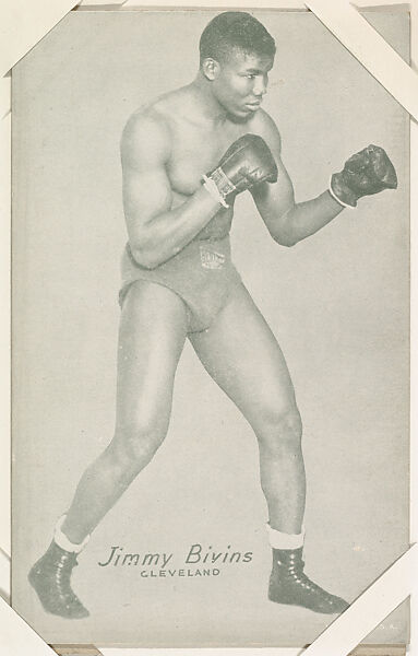 Jimmy Bivins from Boxers Exhibits series (W467), Exhibit Supply Company, Commercial photolithograph 