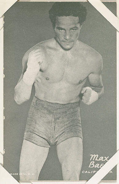 Max Baer from Boxers Exhibits series (W467), Exhibit Supply Company, Commercial photolithograph 